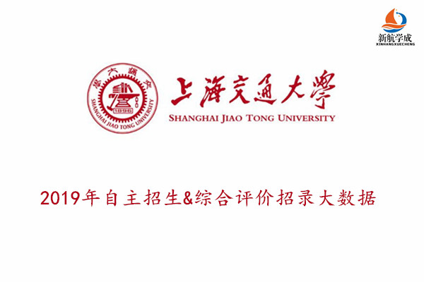 上海交通大学2019年自主招生&综合评价招录大数据