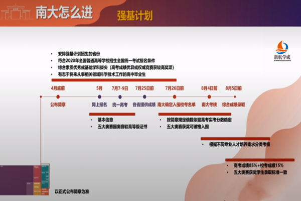 2020强基计划政策清华大学/南京大学篇