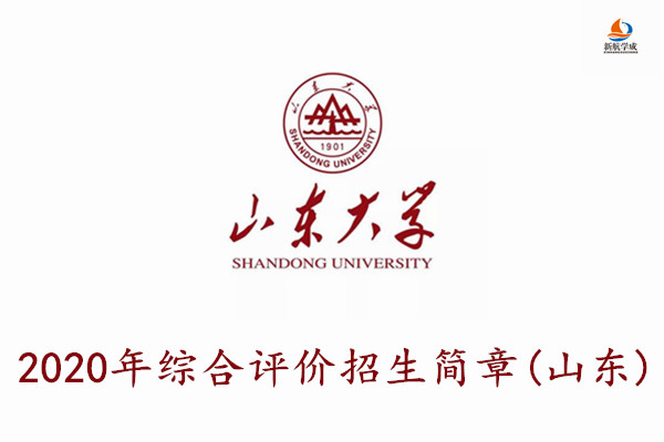 2020年山东大学综合评价招生简章(山东)