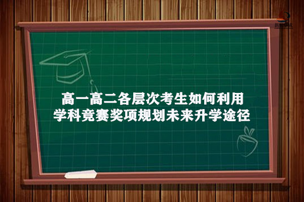 高一高二各层次考生如何利用学科竞赛奖项规划未来升学途径?