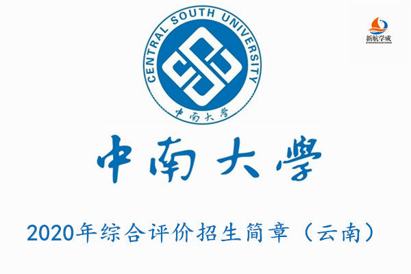 2020年中南大学综合评价招生简章（云南）