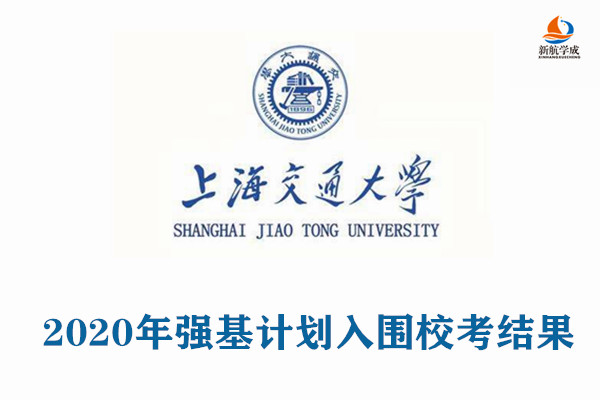 2020年上海交通大学强基计划入围校考结果