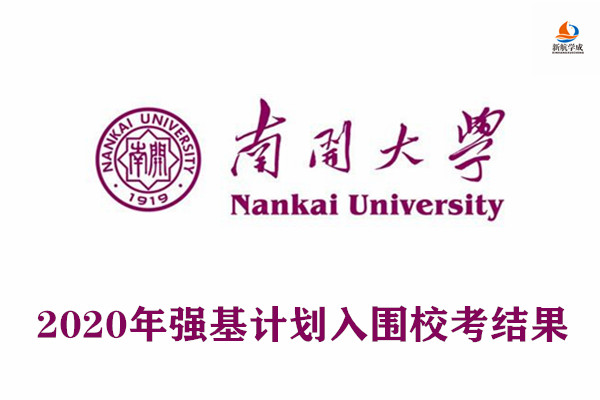 2020年南开大学强基计划入围校考结果