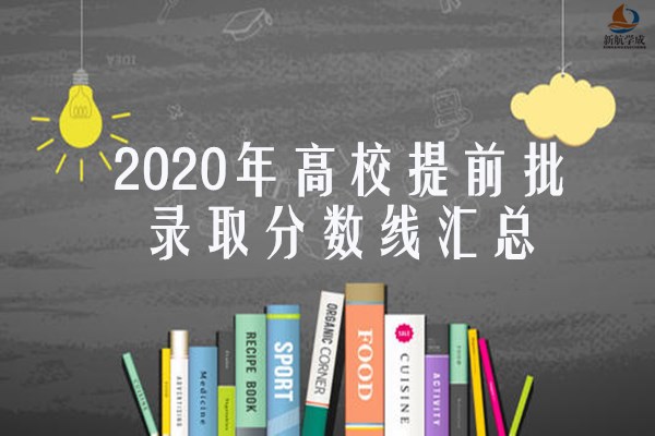 2020年部分高校提前批录取分数线汇总