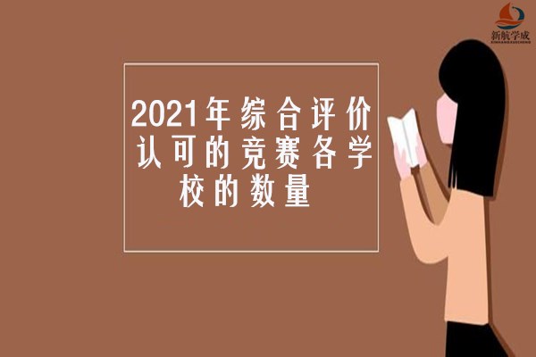 2021年综合评价认可的竞赛各学校的数量