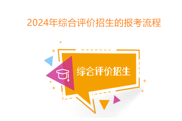 2024年综合评价招生的报考流程