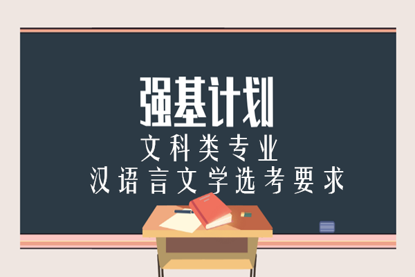 强基计划文科类专业汉语言文学选考要求