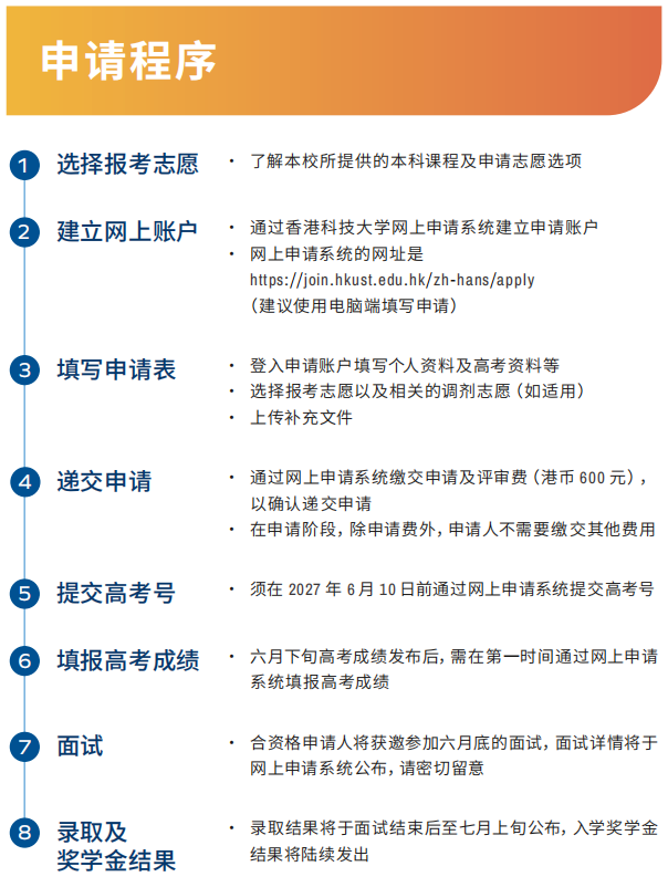 港科大申请流程 港科大申请流程